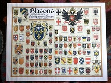 European Blasons Print Crest