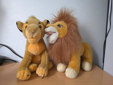 Lot 2 Plush / Bundle 2 Plush Disney The Lion King SimbaThe Lion King Vintage