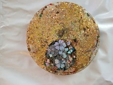 Plateau de table paillettes