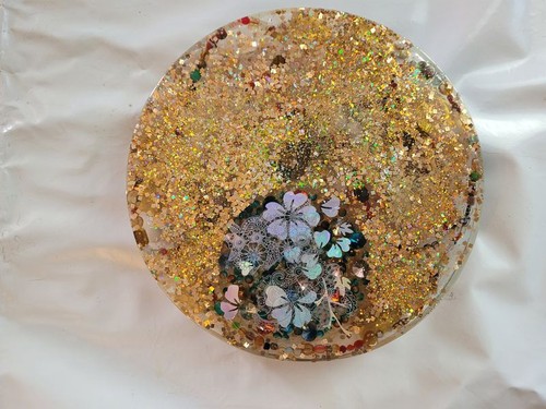 Plateau table paillettes - de,