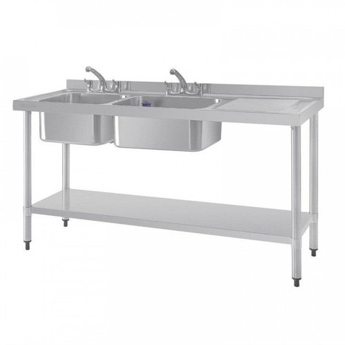 Plonge inox double - , évier
