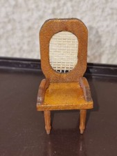 Wooden chair for miniature showcase dollhouse, diorama 1:12