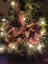 Christmas Bear Multicolor Electric Lighted Table Top Decor
