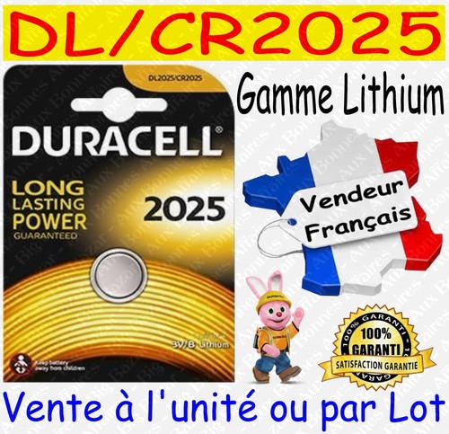 Piles boutons cr2025 duracell - piles,