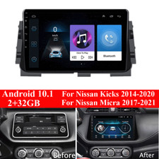 10.1" Android 10.1 Car Radio Stereo GPS 2+32G For Nissan Micra 17-21 Kicks 14-20