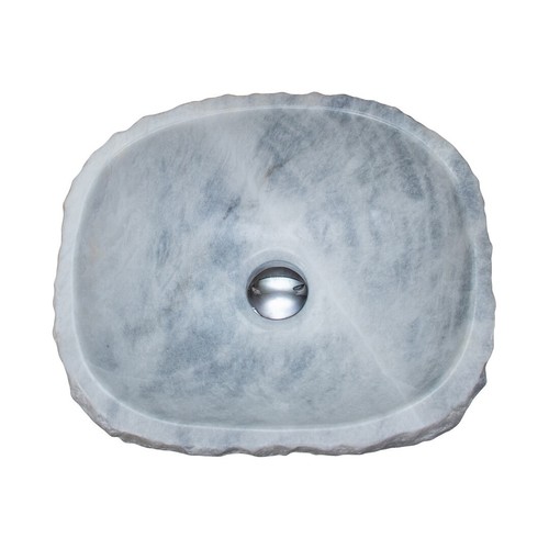 Lavabo ovale marbre gris - lavabo,