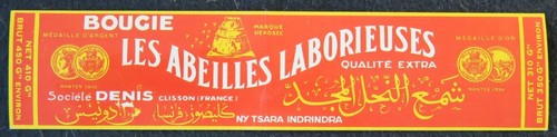 Ancienne étiquette bougie les - ancienne,