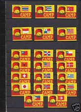 Belgium Camps Flags 34 Match Tag Series