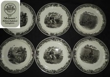 VILLEROY ET BOCH service " ARTEMIS " : Lot x6 assiettes plates 23.2 cm