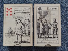 2 PACKS VTG FACSIMILE PLAYING CARDS H. MARGARY CRIES OF LONDON KNAVERY THE RUMP