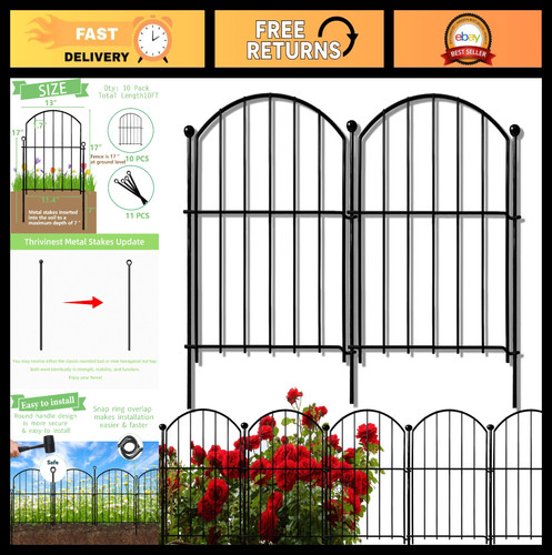 Rustproof metal garden fence - rustproof,