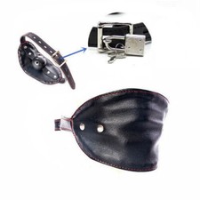 Lockable Bondage Strap with Hard Ball Mouth Gag Bdsm Slave Cosplay Props