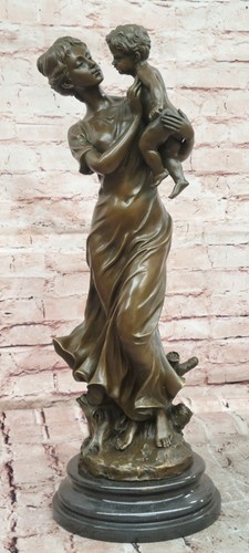Moreau bronze mother child - bronze,