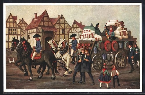 Carte postale artiste - carte, d'artiste