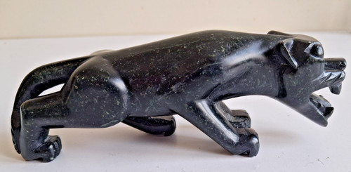 Sculpture granit panthère - sculpture,