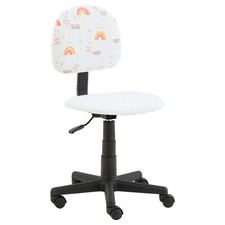Chaise de bureau pour enfant avec hauteur réglable synthétique motif lama
