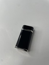 Vintage Cartier CA12017 Briquet Black Composite & Silver Trim Lighter