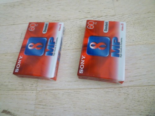 Lot sony video 8 - k7, 60