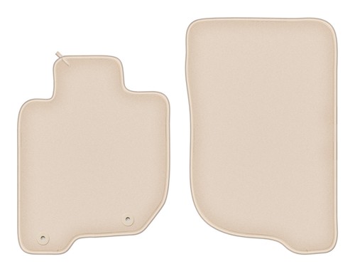 Tapis avant velours beige pour