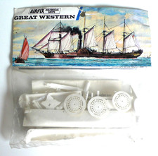 RARE KIT AIRFIX  BAG VINTAGE  GREAT WESTERN  (TYPE 3 BLUE STRIPE)  COMPLET  1964