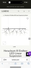 NEW IN BOX Moooi Heracleum LED Suspension Light Chandelier In Nickel Finish