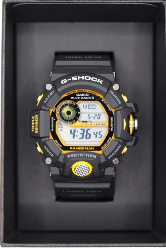 Montre jaune solaire casio - montre,