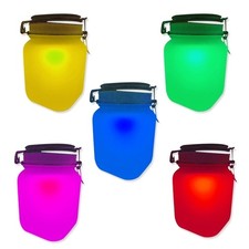 Bocal solaire LED à éclairage arc-en-ciel
