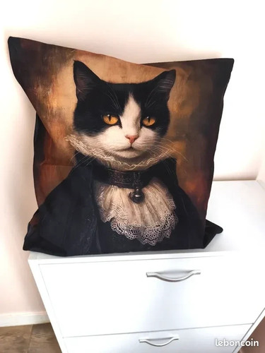 Housse coussin portrait - coussin,