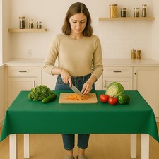 - sous Nappe Bulgomme Protège Table À Manger en PVC Caoutchouté Molleton Couv...