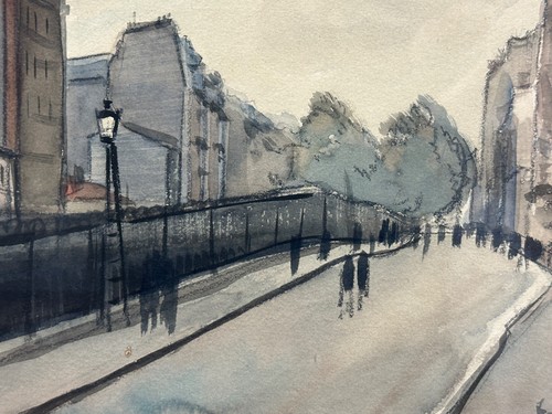 Ancien dessin vue paris - ancien,