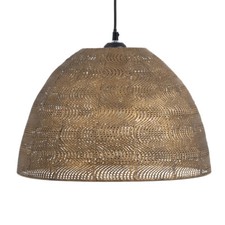 Lustre en métal doré patiné