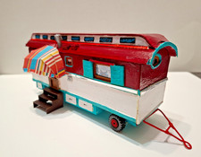 ROULOTTE FORAINE diorama verdine caravane maquette cirque fete foraine
