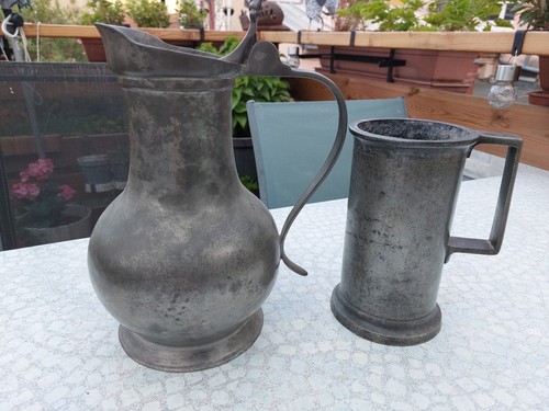 Lot pichets etain - lot, de