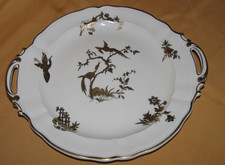 Bernardaud Queen Elisabeth Birds of Paradise Porcelain Dessert Cake Dish