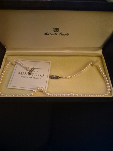 Mikimoto pearl necklace - pearl,