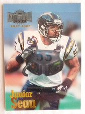 1997 Skybox Metal Universe Body Shop Junior Seau HOF