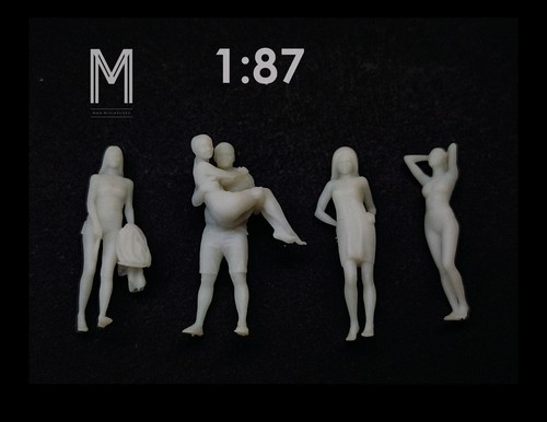 Set x4 figurine - 1/87,