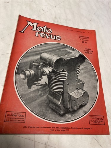 Magazine moto revue 1119 1953 - moto,