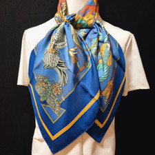 RARE VINTAGE HERMES Silk Scarf "Le Temps des Marionnettes" Carre 90 Duty-free US