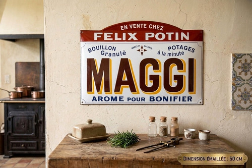 Plaque émaillée maggi félix - émaillée,