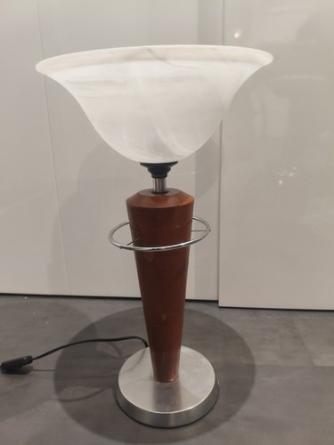 Lampe style art déco - art, bois