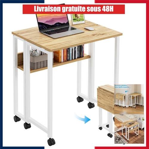 Bureau pliable roulettes - bureau,
