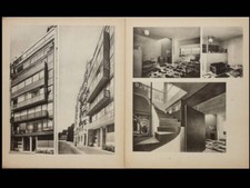 PARIS, IMMEUBLE MOLITOR -1935- 5 PLANCHES ARCHITECTURE- LE CORBUSIER, JEANNERET