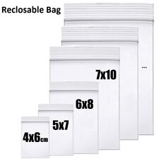 HEAVY DUTY 4 Mil Clear Zipper Seal Bags Reclosable Plastic Jewelry 4Mil Bag