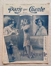 C1 Revue PARIS QUI CHANTE 1909 Special MISTINGUETTE MISTINGUETT Partitions