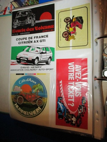 Lot autocollants sport auto - 5,