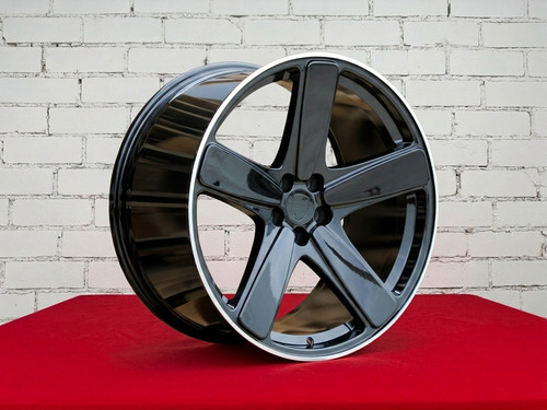 Roues 5 rayons noir - 21",