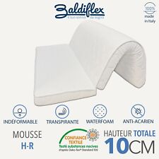 MATELAS PLIANT 140X200 CM MOUSSE ORTHOPÉDIQUE TISSU POLICOTON HAUTEUR 10 CM BRIO