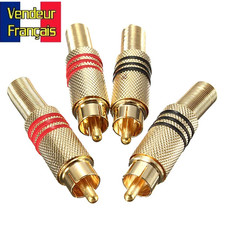Connecteur RCA Mâle, Audio ou