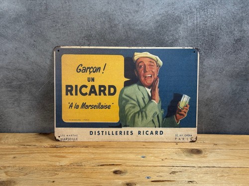 Plaque métal ricard - plaque,